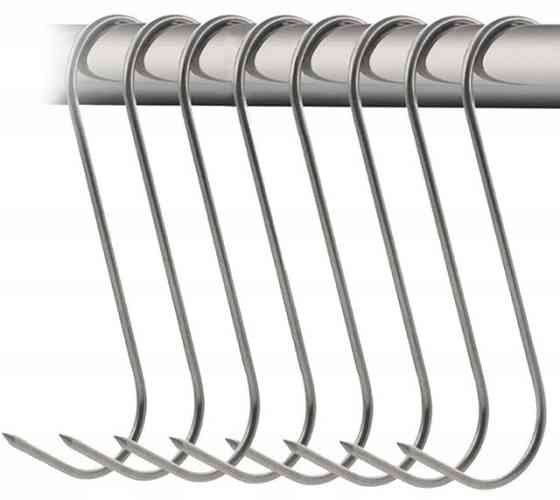 Крючки для копчения мяса S-образная форма 15 шт Kaminer (25553) Нововолынск