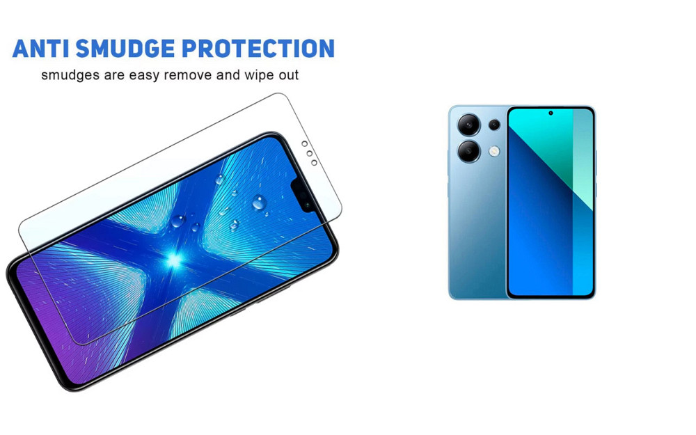 Защитное стекло NeoGlass для Xiaomi Redmi Note 13, Note 13 4G, – ультрапрозрачное и устойчивое Киев - изображение 3