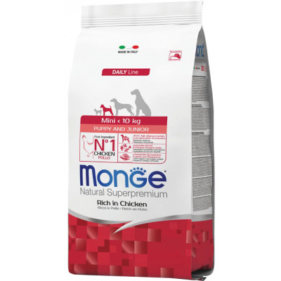 Сухий корм для собак Monge Dog Mini Puppy&amp;Junior зі смаком курки та рису 800 г (8009470004107) Вінниця - фото 1
