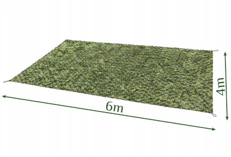 Камуфляжна маскувальна сітка розміром 4х6 метрів із кріпленнями Gardlov (27384) Нововолинськ - фото 7