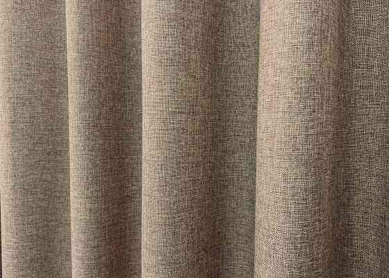 Однотонна тканина "Льон Мішковина" колір капучино 1921ш Київ