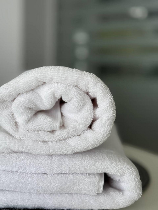 Комплект махрових рушників Ideal Textile 2 шт (50х90см + 70х140см) білий 550 г/м2 (56861200) Чернівці - фото 7