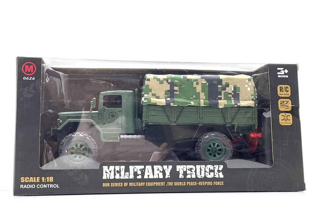 Машина Військова вантажівка на пульті управління масштаб 1:18 Темно-зелений (0626BK) Чернигов - изображение 2