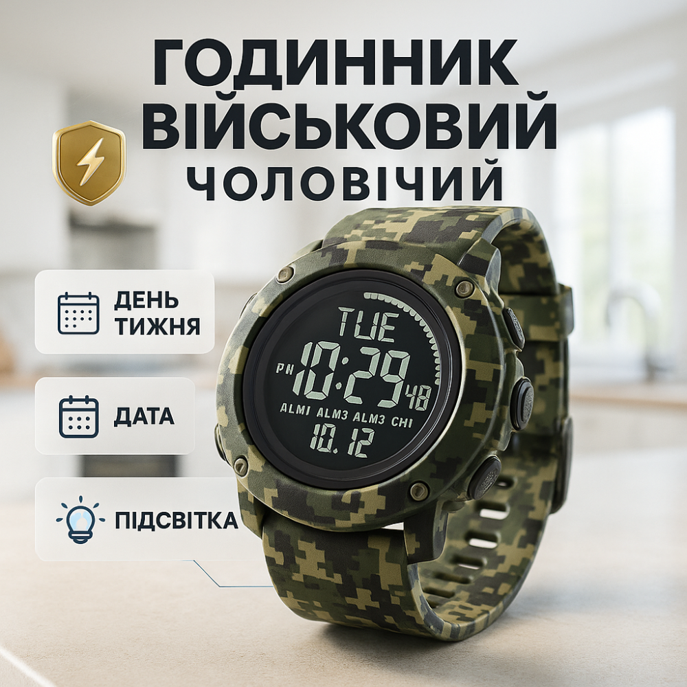 Стильні спортивні годинники для активного відпочинку, Годинники для походів Тактичні ЗСУ NG-57 Львів - фото 11