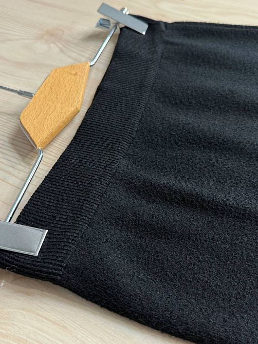 Спідниця жіноча My Fashion 6808-48 в’язана коротка з розрізом, чорний, one size Київ - фото 6