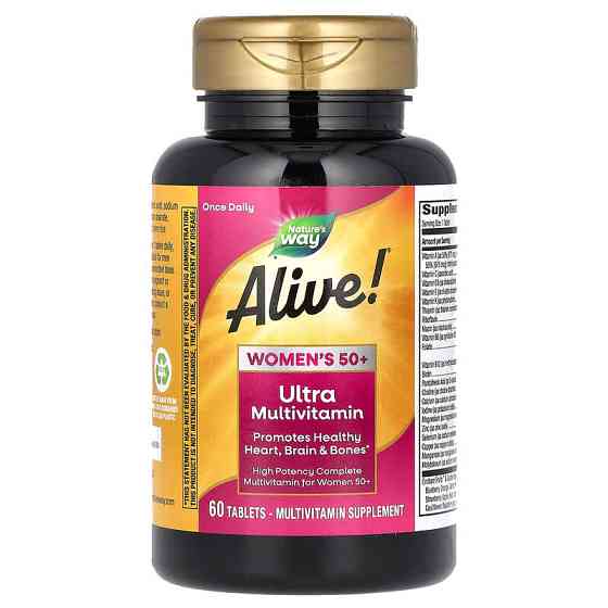 Мультивітаміни для жінок 50+ (Alive! Women&apos;s multi-vitamin) 60 таблеток Київ