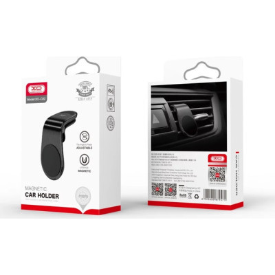 Універсальний автотримач XO на дефлектор C82 Flat Magnetic Black (XO-C82BK) Вінниця - фото 7