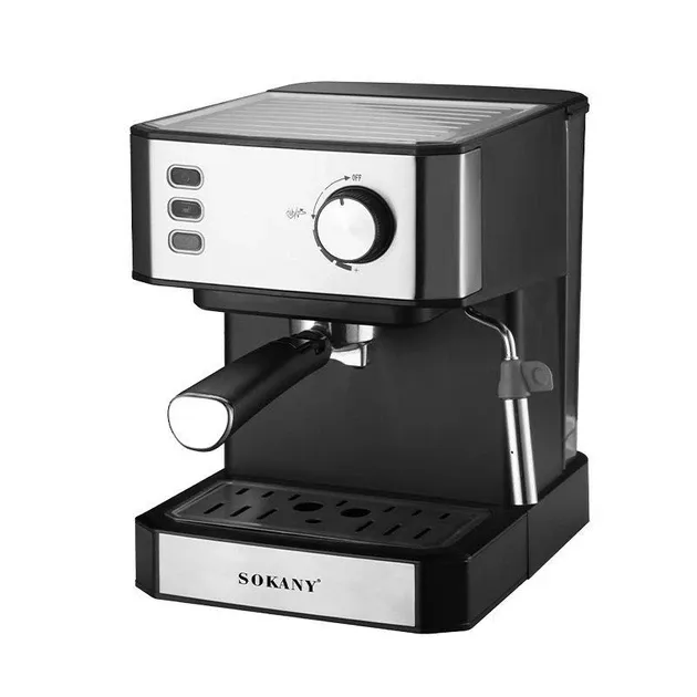 Кавоварка SK-04005 ріжкова, 850 Вт, нержавіюча сталь, резервуар 1.5 л, приготування капучино Одеса - фото 2