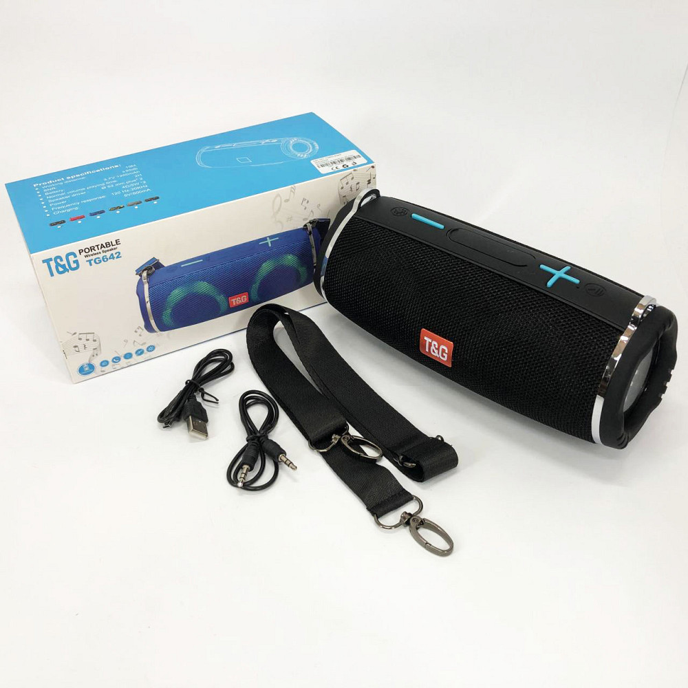 Колонка на акумуляторі зі світломузикою TG642, Якісна Bluetooth колонка Акумуляторна переносна CS-66 Львів - фото 15