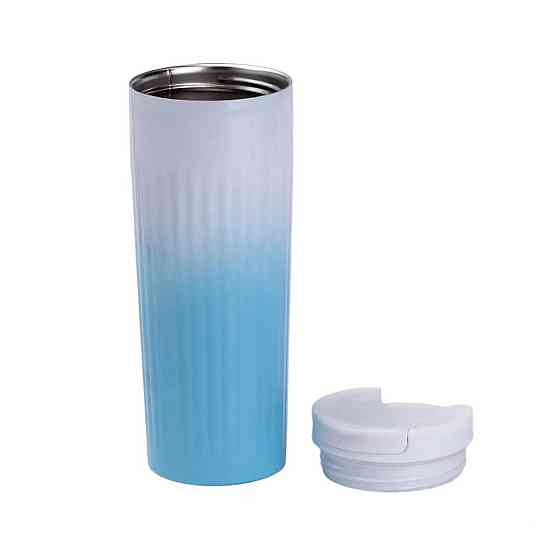 Happy Life Термокухоль металевий з широким горлом 500 мл Блакитний HP154BL Коломия