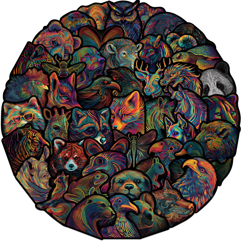 Набір вінілових наклейок " Тварини" Київ - фото 4