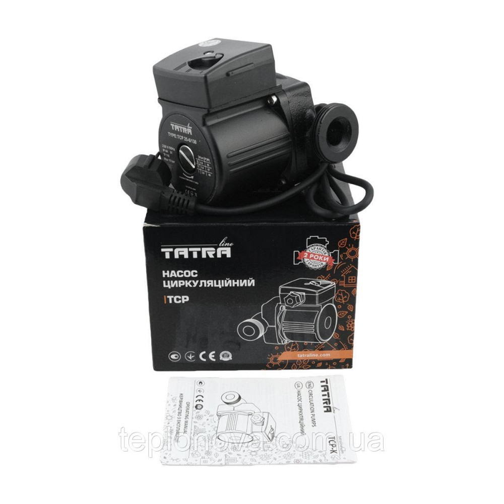 Циркуляционный насос TATRA-line TCP 25-60/130 (c кабелем) Черновцы - изображение 3