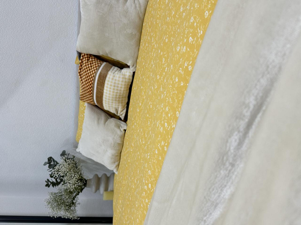 Ecotton Комплект постільної білизни Ecotton полуторний 150х215 см Квітка жовтий (250951) Коломыя - изображение 5