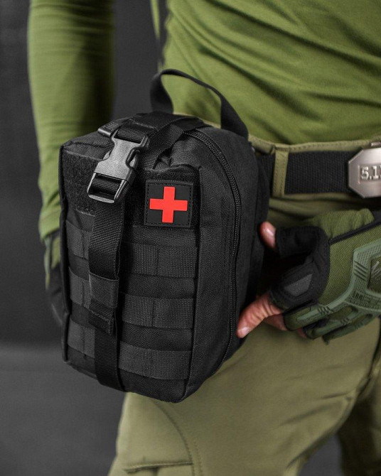 Аптечка тактична швидке скидання black ВТ6631 Одеса - фото 1