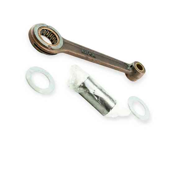 Шатун Іж Планета без розрізу (+ втулка, нижній сепаратор, палець, шайби) мотоцикл Мукачево