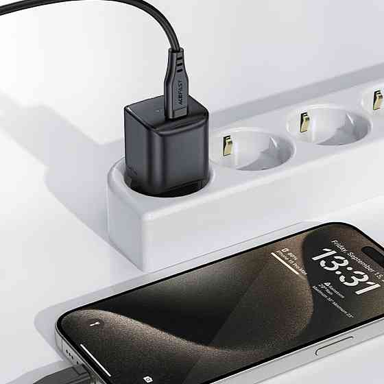 Мережевий зарядний пристрій ACEFAST A73 mini PD20W GaN USB-C charger Black 6974316282648 Одеса