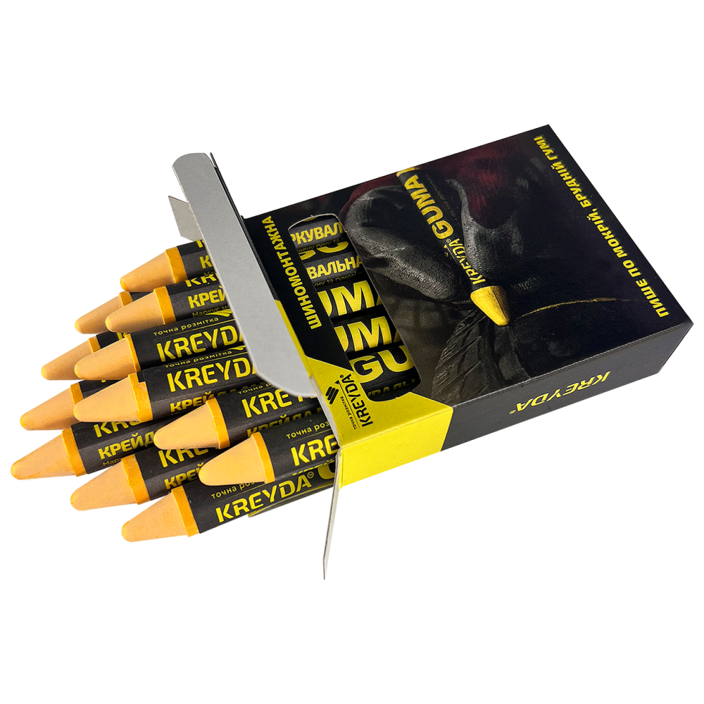 Для Гуми, крейда воскової розмічальний (жовті) GUMA Павлоград - фото 2