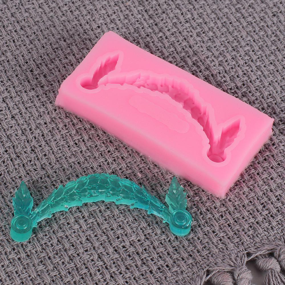 Молд силиконовый Занавеска 73 на 35 мм розовый Киев - изображение 4