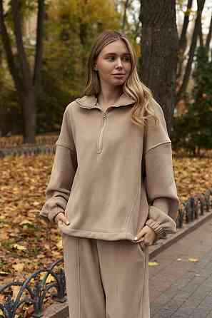 Жіночий теплий прогулянковий костюм двійка двосторонній полар фліс Одеса