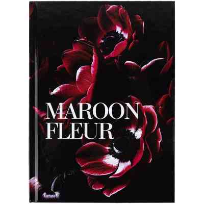 Книга записная Axent Maroon fleur А5, 96 листов, клетка, твердая обложка (8459-1-A) Винница