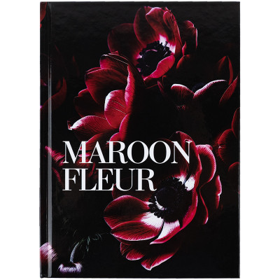 Книга записная Axent Maroon fleur А5, 96 листов, клетка, твердая обложка (8459-1-A) Винница - изображение 1