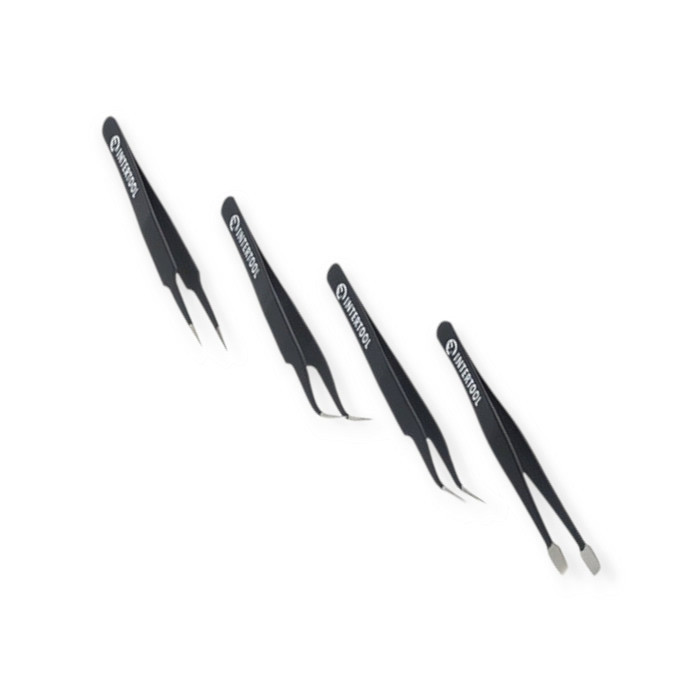 Набор пинцетов из нержавеющей стали 4шт, антистатичные, тефлон. покрытие Мукачево - изображение 1