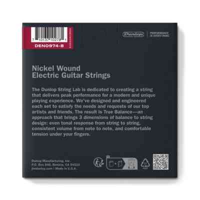 Струни для гітари Jim Dunlop Nickel Wound Electric Guitar Strings 09-74 | 8-String (DEN0974-8) Вінниця