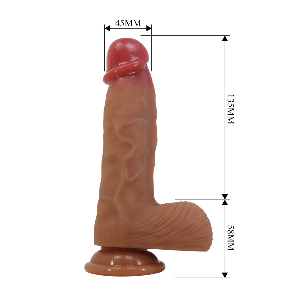 Фалоімітатор PRETTY LOVE Dwell 7.6 Super Soft Liquid Silicone Dildo Sex Aura Київ - фото 6