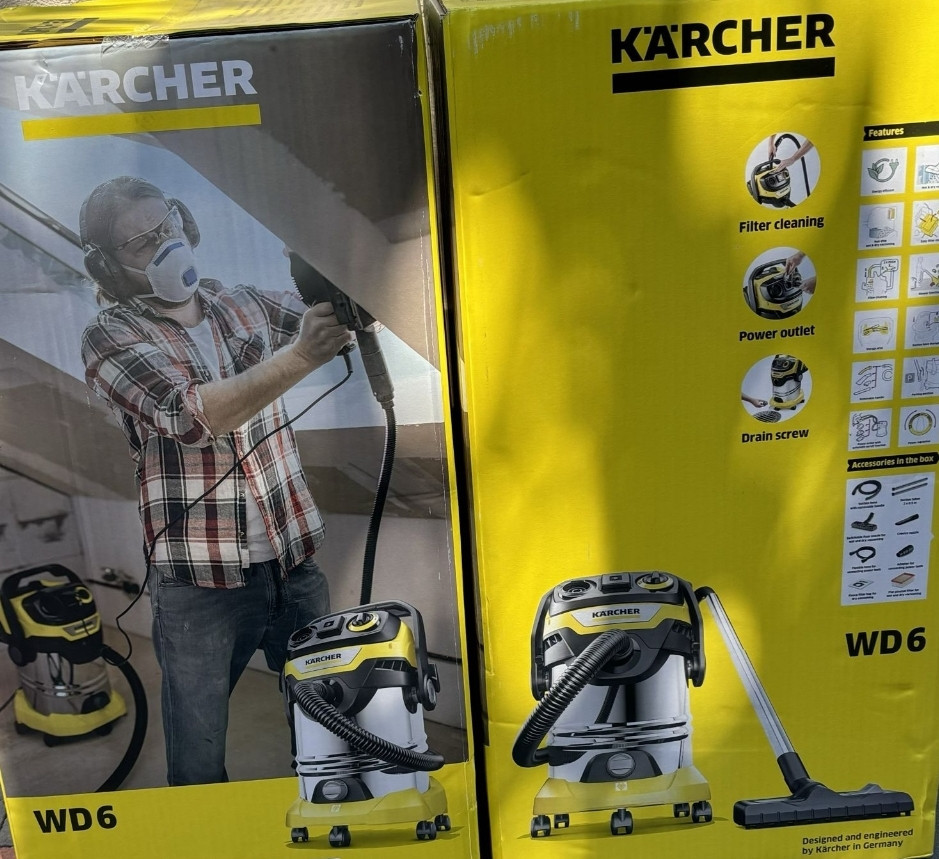 Karcher wd6 p s v-30/6/22/t пылесос строительный  пилосос вд6. Харків - фото 4