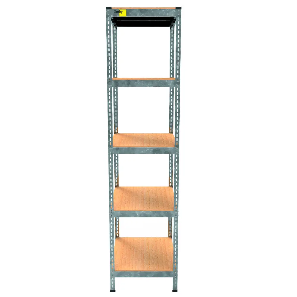 Металлический стеллаж Emby Light Series (размер 1800х450x450мм) 5 полок ДСП до 100кг Оцинкованный Киев - изображение 2