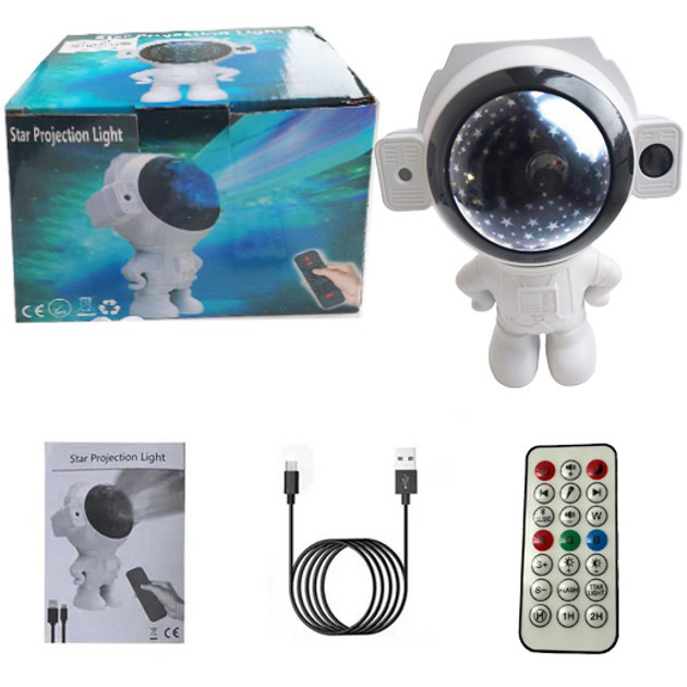 Нічник проектор блютуз Зоряне небо, Світильник космонавт дитячий нічник проектор космонавт RQ-70 Львів - фото 6