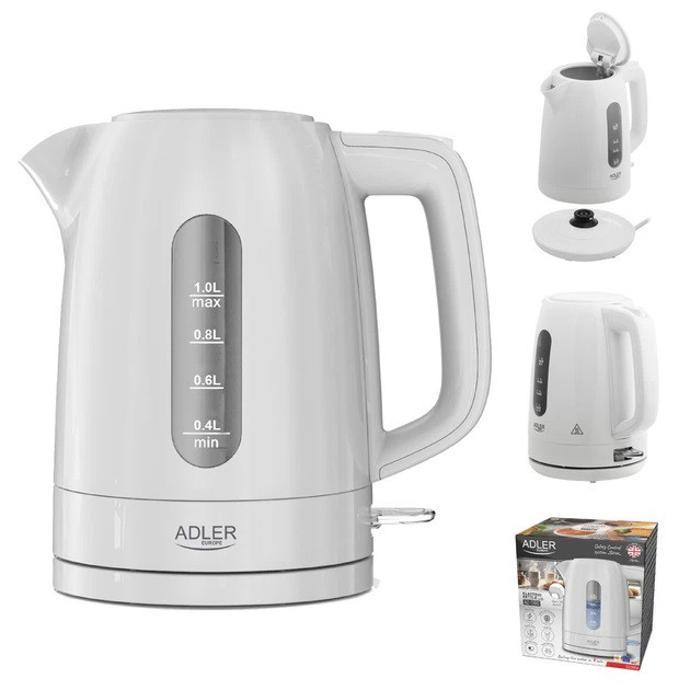 Електрочайник Adler AD 1л 2200Вт White DY-96 Івано-Франківськ - фото 1