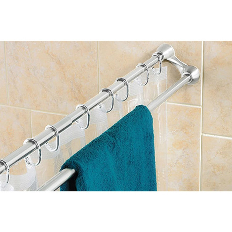 Штанга для шторки телескопічна з тримачем для рушників Mixxus CRA-D-125x225 125cm-225cm    ( 12201 ) Харків - фото 10