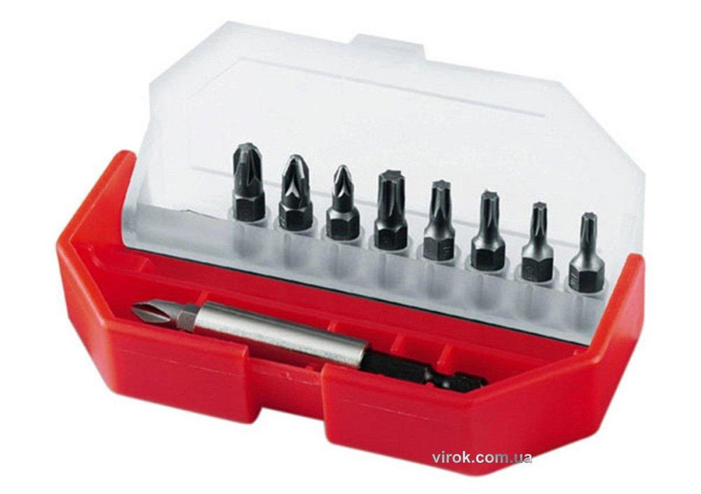 Набір насадок викруткових STANLEY : 1/4", PH, PZ, TORX, магнітний тримач, 10 шт Одеса - фото 1