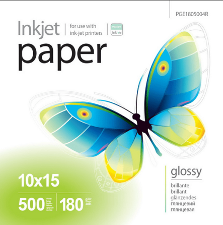 Папір 10*15см глянцевий 180г/м 500 шт ColorWay PrintPro PGE1805004R Житомир