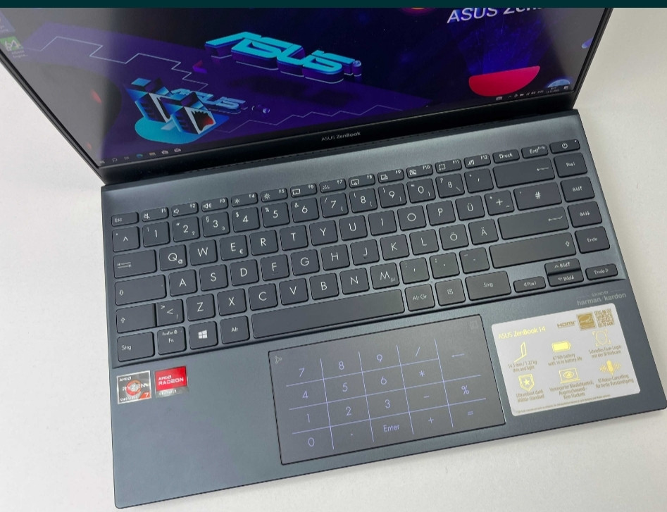 Asus Zen Book 14" Ryzen 7 5800u SSD 512 Gb RAM 16Gb. Ноутбук Київ - фото 2