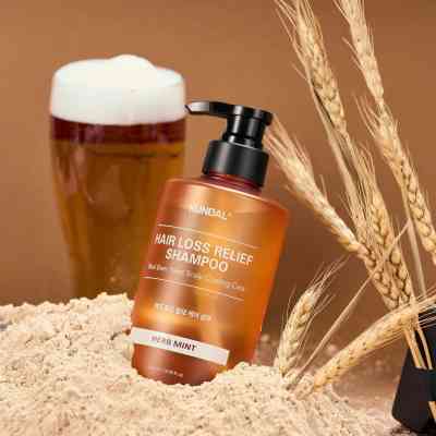 Шампунь Kundal Beer Yeast Hair Loss Relief Shampoo Herb Mint 500 мл (8809693257379) Винница