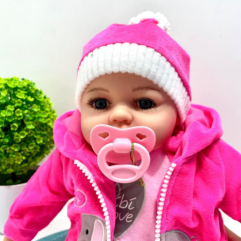 Лялька-пупс м'яконабивна з соскою та звуковими ефектами рус 44см Вид 5 (M 5924 І UA) Чернігів - фото 5