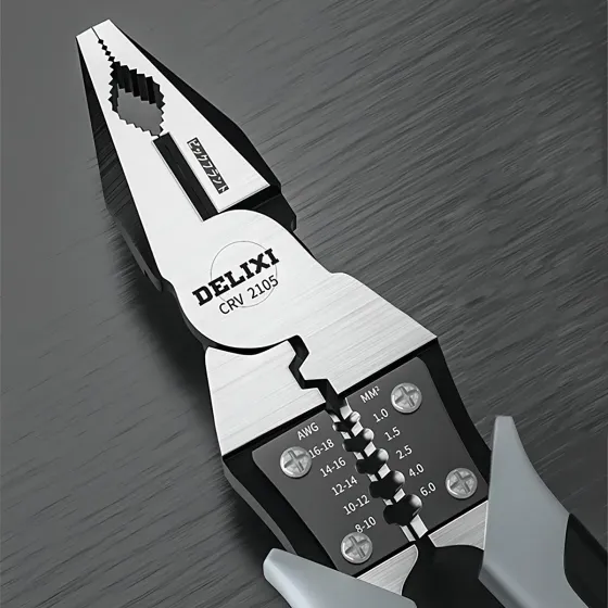 Багатофункціональні плоскогубці для зачистки дроту пасатижі комбіновані 1-6мм2 225мм Київ