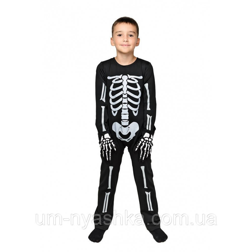 Детский маскарадный костюм на Хэллоуин Скелет светящийся Кривой Рог - изображение 5