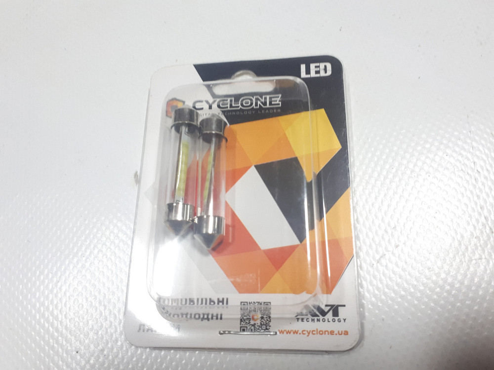 Лампочка софітна 1LED Т11-037 COB-1 12V 41мм Cyclone (100 lumen) Вінниця - фото 1