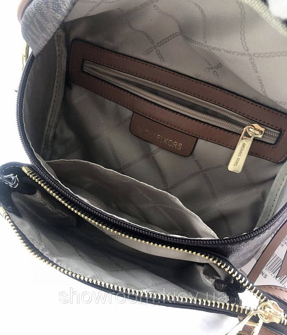 Жіноча сумка "бананка" на груди і на пояс MK Slater коричнева Київ - фото 7