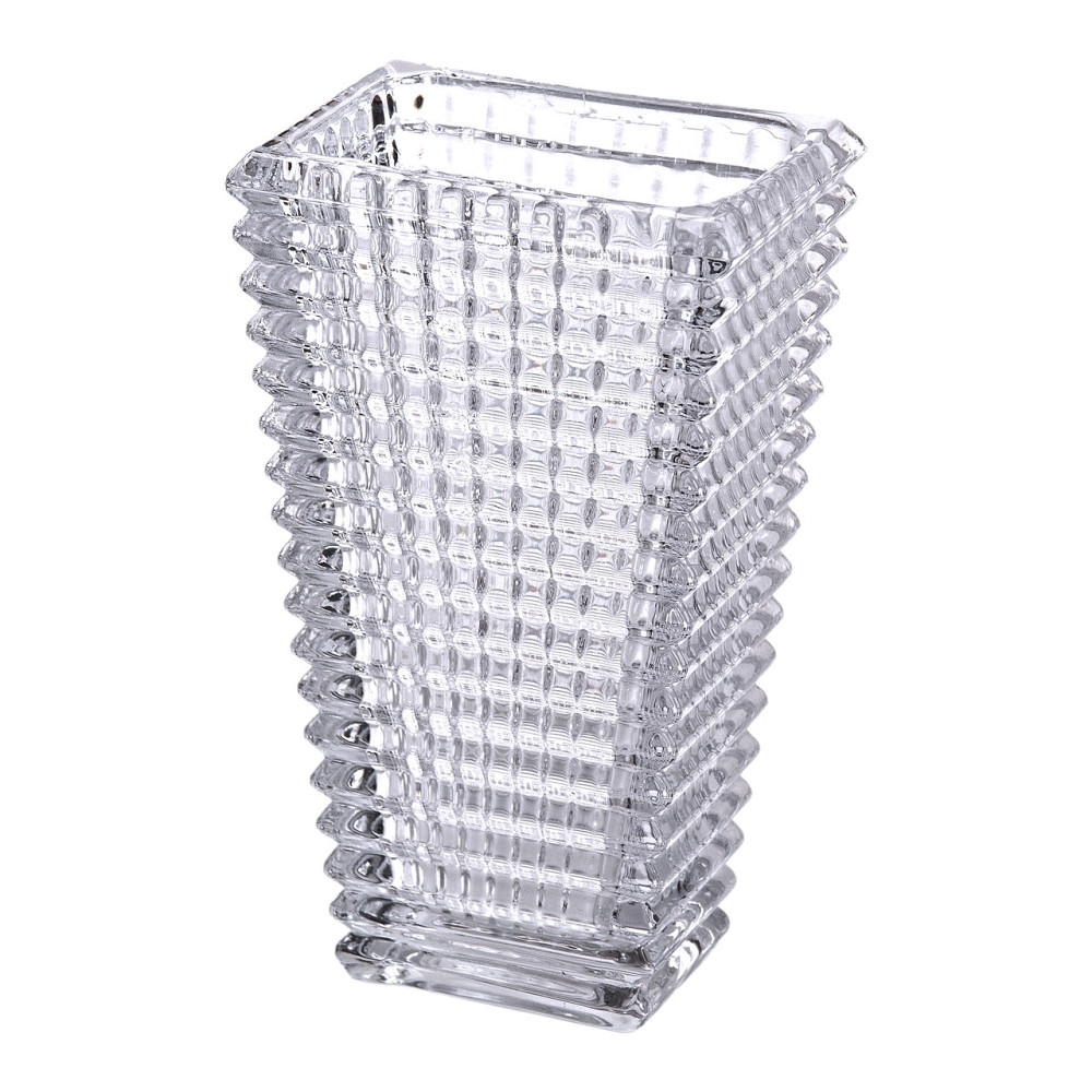 Yiwu Прямокутна декоративна ваза для квітів із скла, 17 см HP-1721 Коломия - фото 1