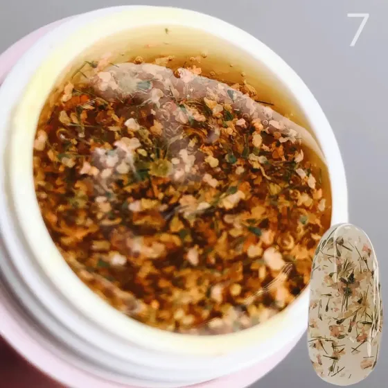 Гель з сухоцвітом Saga Professional Flower Fairy Gel № 07, 5 г Київ