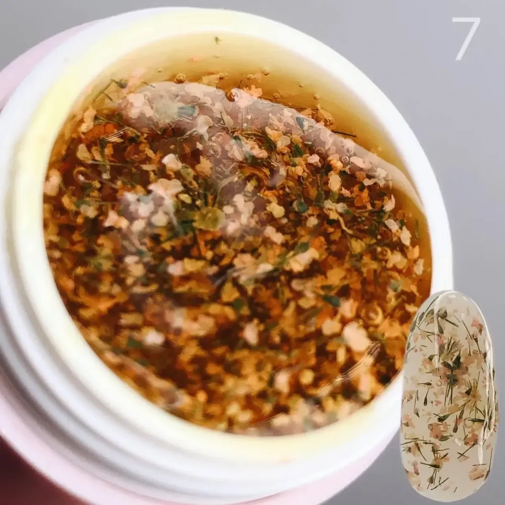 Гель с сухоцветом Saga Professional Flower Fairy Gel №07, 5 г Киев - изображение 2