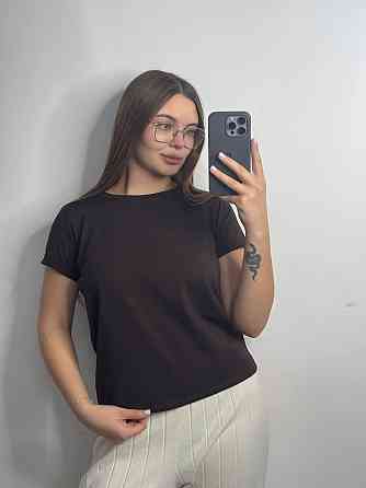 Базова футболка жіноча однотонна Брауні S Харків