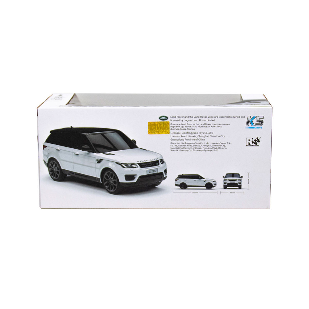 Автомобіль KS Drive на р/к - Land Rover Range Rover Sport (1:24, 2.4Ghz, білий) Дніпро - фото 3