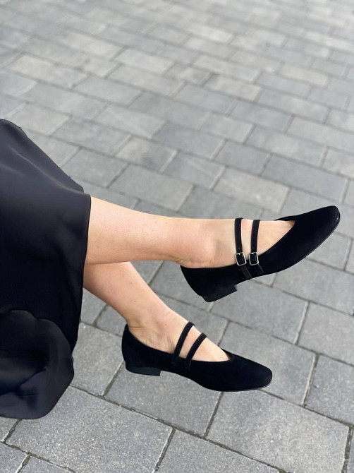 Zemira Балетки жіночі ZEMIRA 01179 чорні (весна-осінь, замша натуральна) (5438) 38 Коломыя - изображение 1