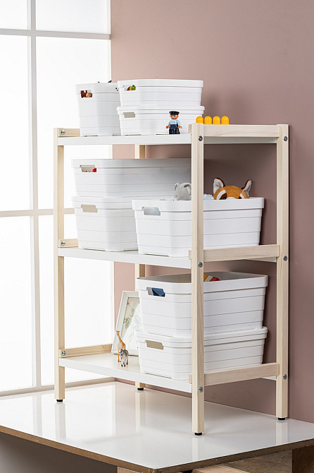 Кошик Idea Home 00642 Pyramid White 8.2 л (00642 White) (7180092) Киев - изображение 2