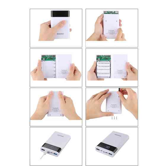 Корпус повербанк 4x 18650 3А быстрая зарядка Haweel HWL9600 Киев